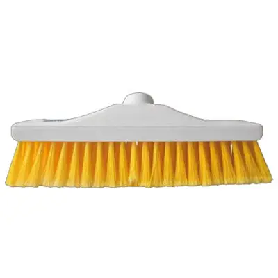 Yellow Hygiene Brush Head 12" - Stiff Bristle
