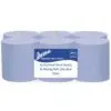 Blue Centrefeed Rolls 2ply 150m Flat Sheet 6 Pack