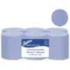 Embossed Blue Centrefeed Rolls 2ply 500 sheet 6pk
