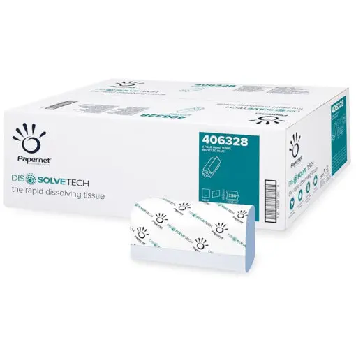 Papernet Dissolve tech Z Fold 1ply Paper Hand Towels