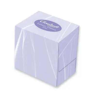 Two-ply facial tissue. tissues come in cube to allow easy one-sheet-at-a-time dispensing and to keep sterile. 70 Tissues per box