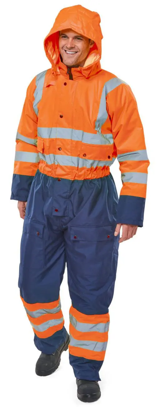 Loorollscom Hi Vis Thermal Waterproof Coverall Orange