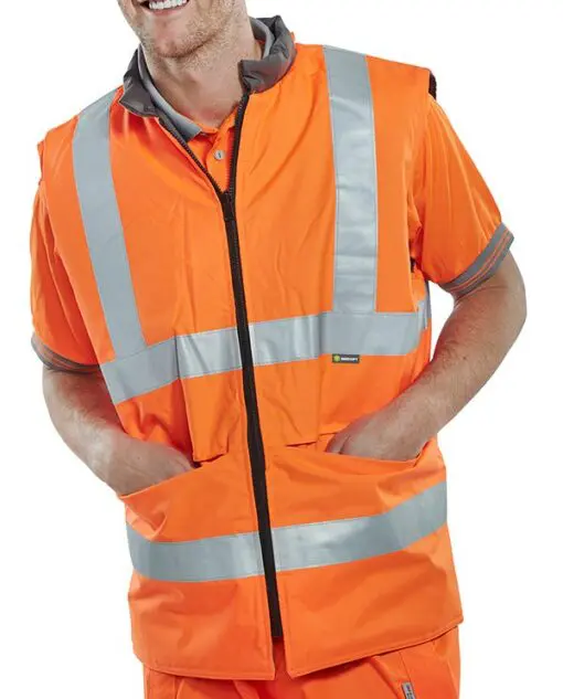 Loorollscom Reversible Bodywarmer Orange1