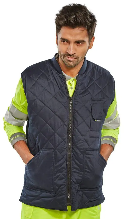 Hi-Vis Reversible Bodywarmer Yellow - XXLarge - Image 2