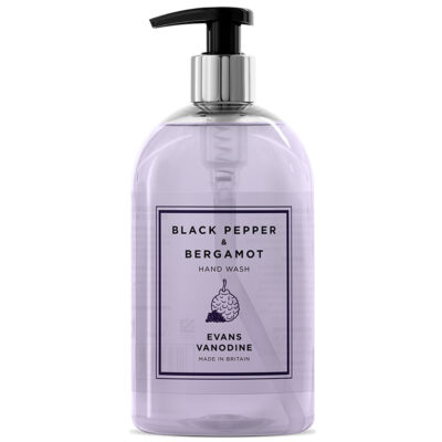 Evans Hand Wash Black Pepper Bergamot 6 x 500ml