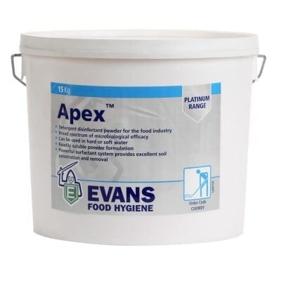 Evans - APEX Chlorinated Detergent Powder - 15kg