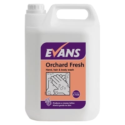 Evans - ORCHARD FRESH Hair and Body Wash - 5 litre