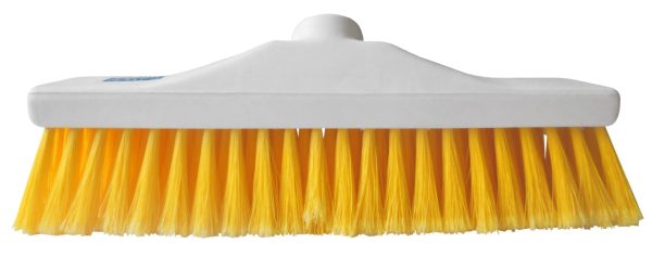 Hygiene Brush Head 12" - Soft Bristle - Yellow
