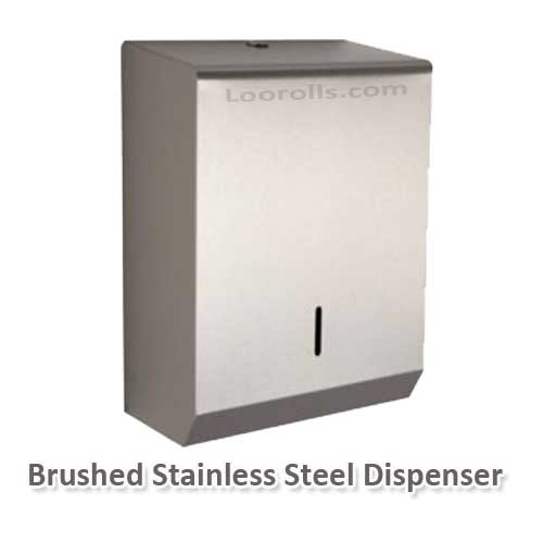 Dispenser - Paper Hand Towel - Stainless Steel-0