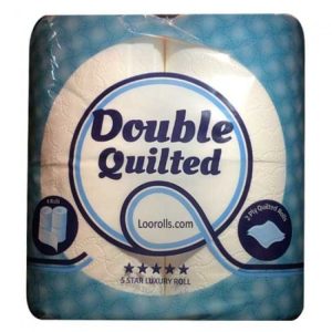 Double Quilted 100% Recycled Toilet Rolls - 2ply White - 40 Pack