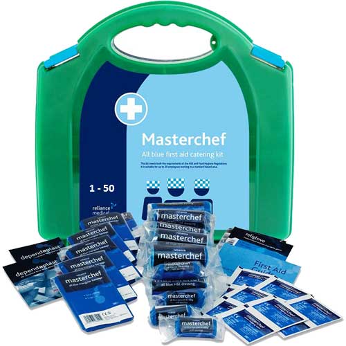 First Aid 1 - 50 Person Food Hygiene Kit, All Blue from Loorolls.com