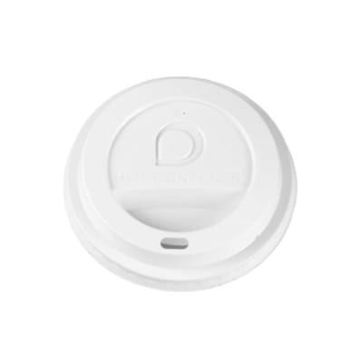 White Domed Sip Through Lid to suit 10-20oz cups from Loorolls.com