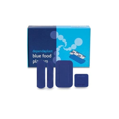 Assorted Dependaplast Blue Plasters for First Aid