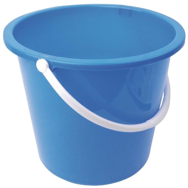 Round Plastic Bucket Blue