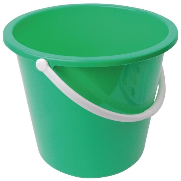 Round Plastic Bucket Green