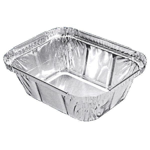 Rectangular Foil Container - 260ml 126x100mm (Pack 1000)-0