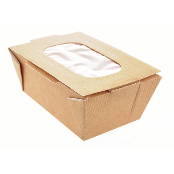 Small Food to Go Box (with Window) 80x125x60mm (Box 360)-0