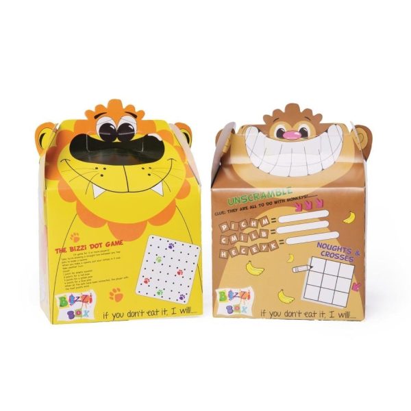 Crafti's Childrens Bizzi Boxes Assorted Zoo Lion & Monkey (Case 200)-0