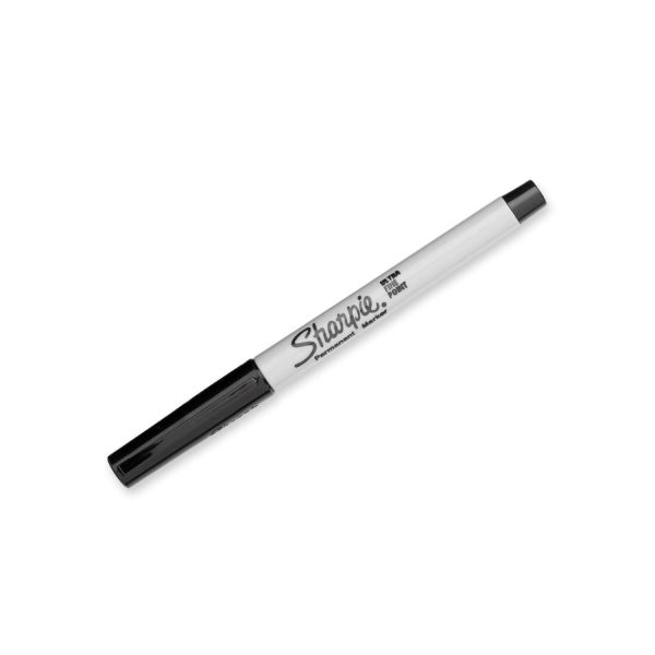 Sharpie Ultra Fine Permanent Marker Black Blister (Pack 2)-0