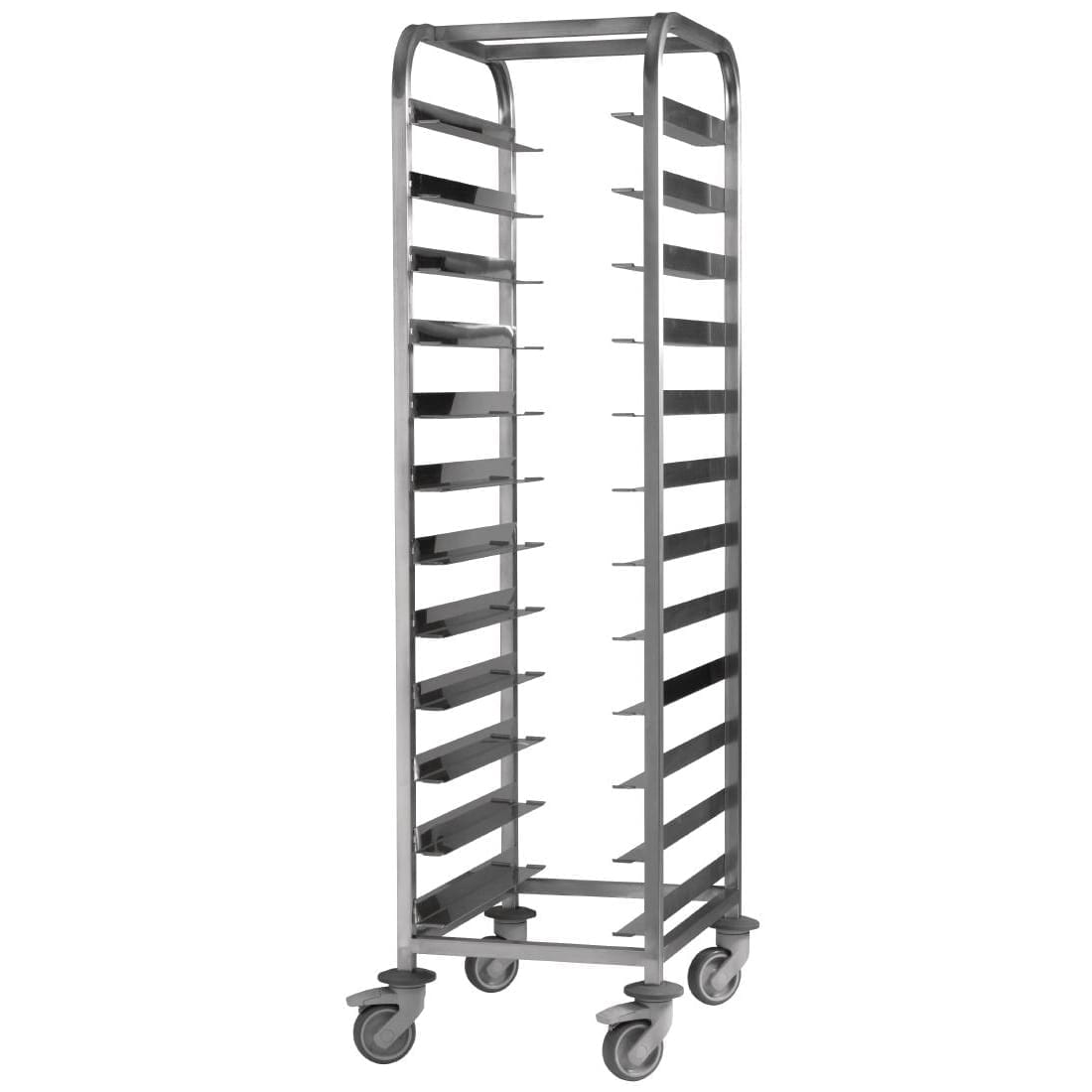 EAIS St/St Clearing Trolley 12 Tray Capacity) (Direct)-0