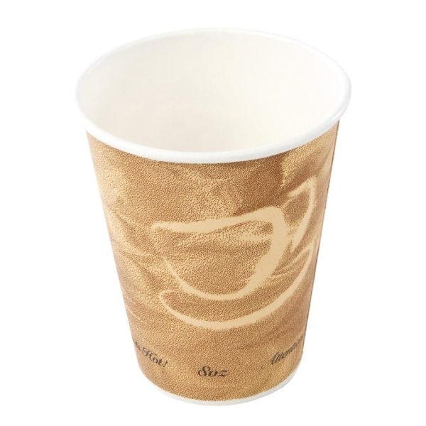 Hot Cup Single Wall Caffee Pattern - 8oz (Box 1000)-0