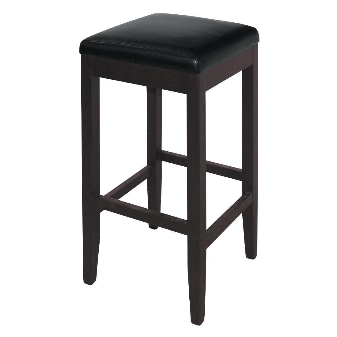 Bolero Faux Leather High Bar Stool Black Pack 2 Loorolls Bolero Faux Leather High Bar Stool Black Pack 2 0