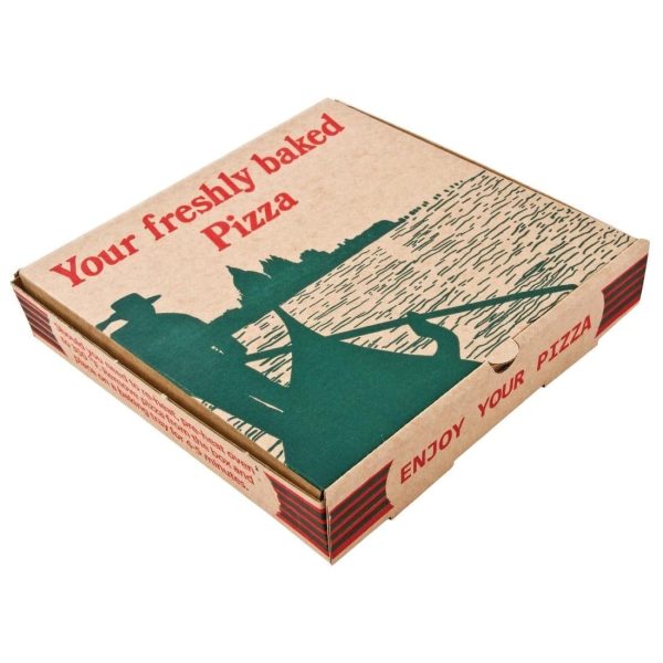 Pizza Box Gondola Design - 9" (Box 100)-0