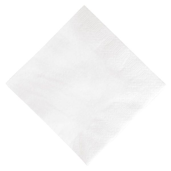 Duni Lunch Napkin - 33x33cm 3ply White (Pack 1000)-0
