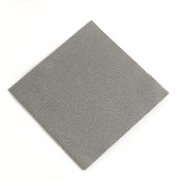 Duni Dunisoft Napkin - 40x40cm Granite Grey (Pack 720)-0