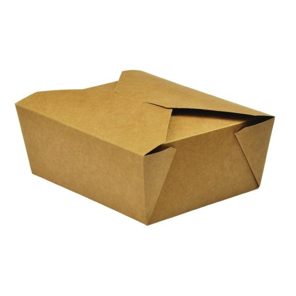 Vegware No.8 Food Carton - 1300ml (15x12x6.5cm) (Box 300)-0