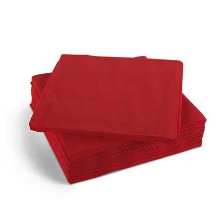 Napkins Red 33cm 2ply - Box 2000 -0