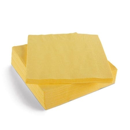 Napkins Yellow 33cm 2ply - Box 2000 -0