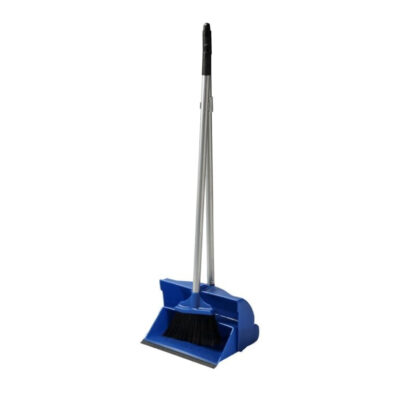 Dust Pan Brush Set – Long Handled – Blue
