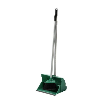 Long handled dust pan & brush set removes the need to bend down when collecting debris and reduces the risk of potential back strain