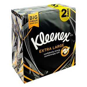pack de 24 Compact Tissu Boîtes KLEENEX Extra Large Mansize mouchoirs 