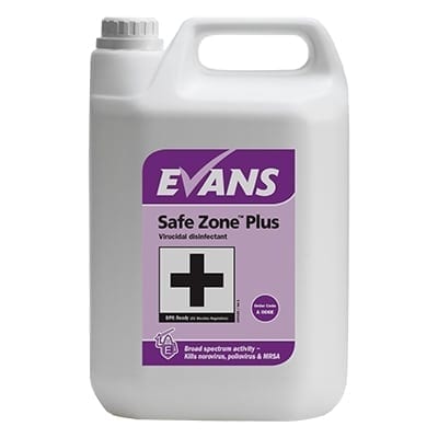 Evans - SAFE ZONE PLUS Virucidal Disinfectant Cleaner - 5 litre