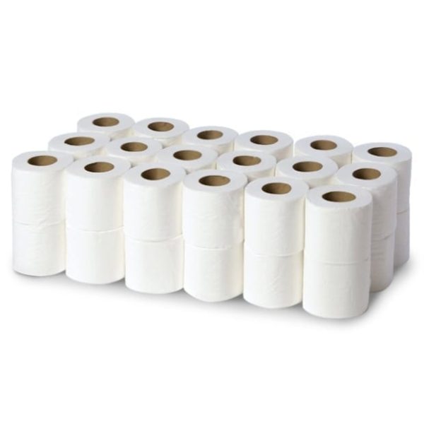 200 Sheet Toilet Rolls - 2ply White - 36 Pack