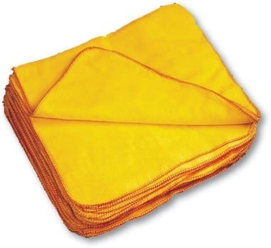 Yellow Dusters Polishing Cloths - 10 pack | Loorolls.com