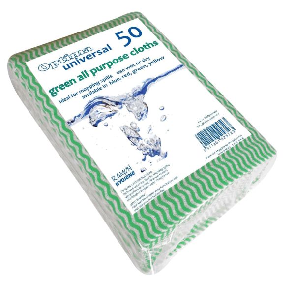 All Purpose Cleaning Cloths - 50 Pack - Green-0
