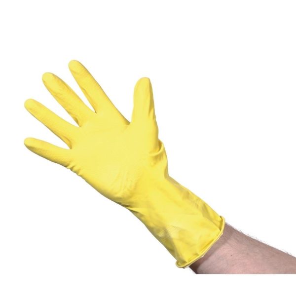 Rubber Gloves Yellow - Small - 10 Pack