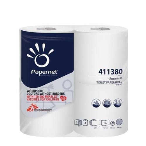 (Nicky Elite) Papernet Superior Elite 3ply Toilet Rolls 160 Sheet - 36 Pack