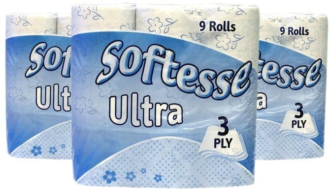Softesse Ultra Soft Toilet Tissue - 3ply White - 45 Pack