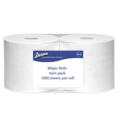 1026 1000 sheet wiper rolls 2ply white