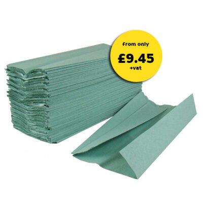 C Fold Green Paper Hand Towels 1ply from £9.45 pallet deal