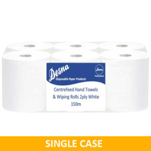 1 Cases of 6 rolls, White Roll Centrefeed Single Case offer