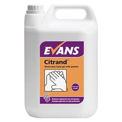 Evans Citrand Heavy Duty Hand Gel with Pumice 5ltr