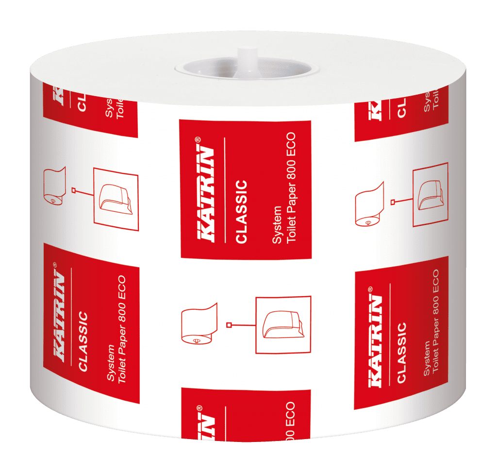Katrin Classic 800sheet Ecofriendly from recyled fibre toilet roll