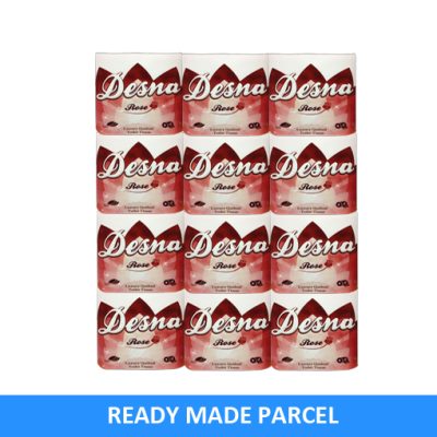 Desna Rose 3ply Toilet Rolls White 40 Pack Ready Made Parcel Bundle Offer