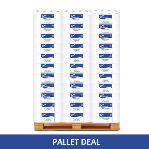 Buy a pallet of mini centrefeed 2ply white from Loorolls.com