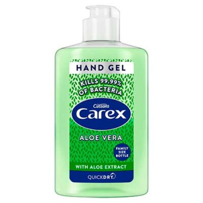 Alcohol based Carex Aloe Vera Hand Gel 300ml